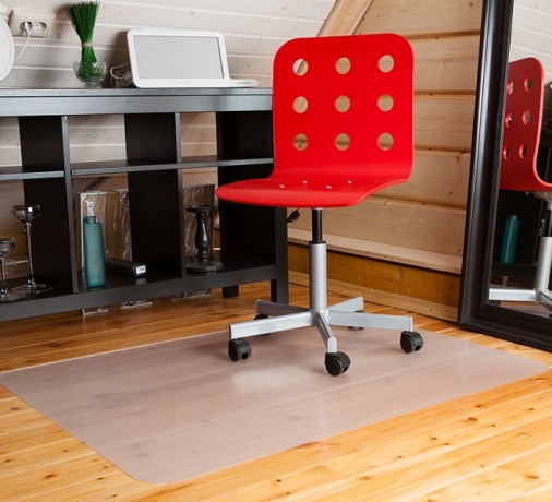 Коврик под кресло 1500*2000 мм, прозрачный, шагрень, поликарбонат 1,8 мм.