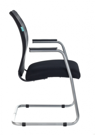 Офисное конференц-кресло Бюрократ CH-599AV черный TW-32K01 сетка/ткань