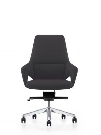 Кресло руководителя Norden Шопен LB черная кожа