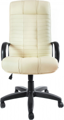 Кресло офисное Атлант Стандарт кожа бежевая