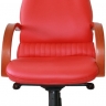 Офисное кресло руководителя Далия Экстра МБ кожа красная