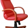 Офисное кресло руководителя Далия Экстра МБ кожа красная