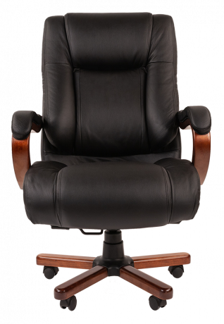Офисное кресло руководителя Chairman 503 кожа черный