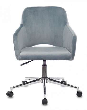 Компьютерное кресло Бюрократ CH-380SL ткань голубая сталь