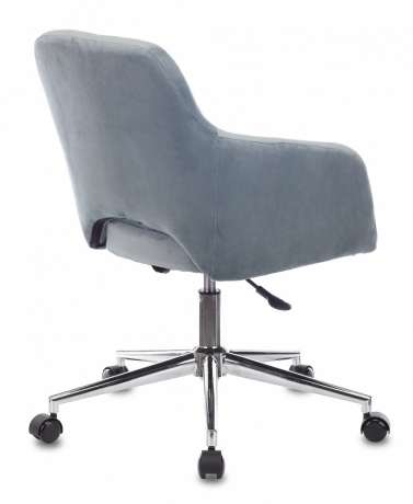 Компьютерное кресло Бюрократ CH-380SL ткань голубая сталь
