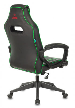 Кресло компьютерное игровое Zombie A3 черный/зеленый экокожа