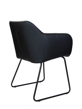 Стул Norden Bravo серая ткань/черная экокожа