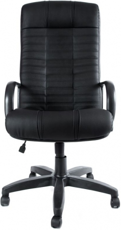 Кресло офисное Атлант Стандарт кожа черная