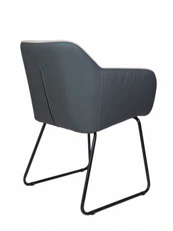 Стул Norden Bravo бежевая ткань/серая экокожа