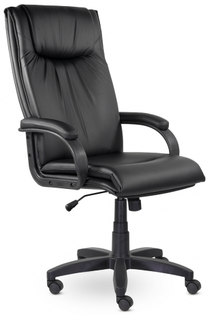 Кресло руководителя UTFC Артекс B пластик-люкс экокожа черная