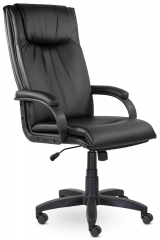 Кресло руководителя UTFC Артекс B пластик-люкс экокожа черная