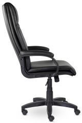 Кресло руководителя UTFC Артекс B пластик-люкс экокожа черная