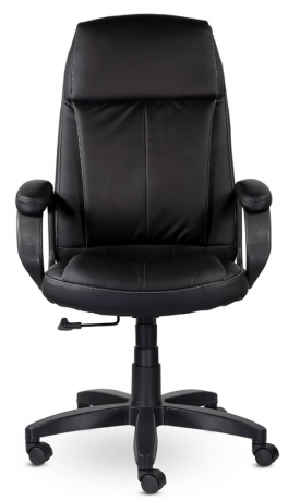 Кресло руководителя UTFC Калифорния СН-438 В пластик-люкс 727 экокожа черный