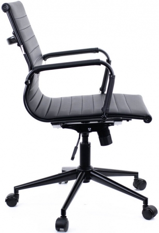 Компьютерное кресло Everprof Leo Black T экокожа черная