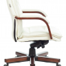 Офисное кресло руководителя Бюрократ T-9927WALNUT-LOW слоновая кость
