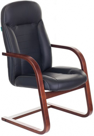 Офисное конференц-кресло Бюрократ T-9923Walnut-AV черный кожа