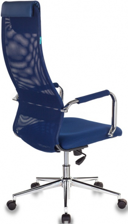 Кресло офисное Бюрократ KB-9N синий сетка/ткань