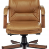 Кресло руководителя Бюрократ T-9927WALNUT-LOW горчичный