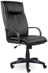 Кресло руководителя UTFC Артекс B пластик кожа черная