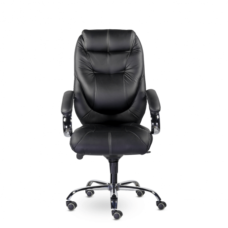 Кресло офисное UTFC Аляска СН-153 В хром/ХДП/МБ экокожа черный