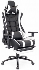 Кресло компьютерное игровое Everprof Lotus S1 экокожа черная/белая