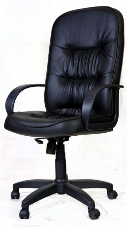 Компьютерное кресло Рио Ультра кожа черная