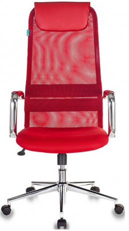 Кресло офисное Бюрократ KB-9N красный сетка/ткань