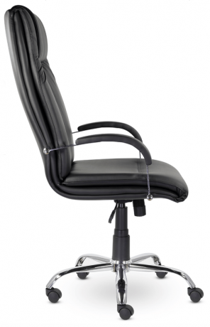 Кресло руководителя UTFC Артекс B хром кожа черная