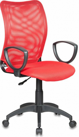 Компьютерное кресло Бюрократ CH-599AXSN красный сетка/ткань