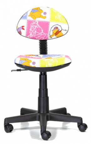 Детское компьютерное кресло UTFC Стар Б/п овалина пластик ткань Винни Пух квадрат